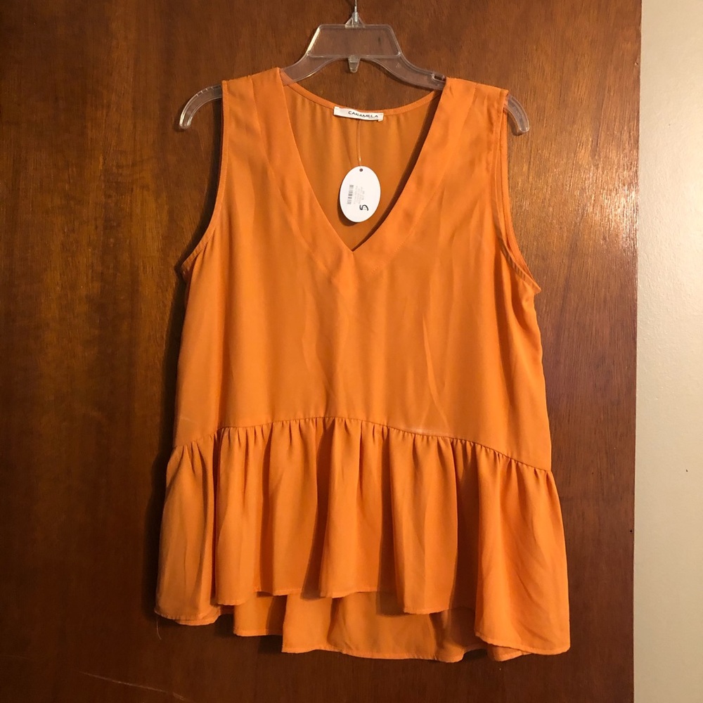 Orange Tank Size Medium